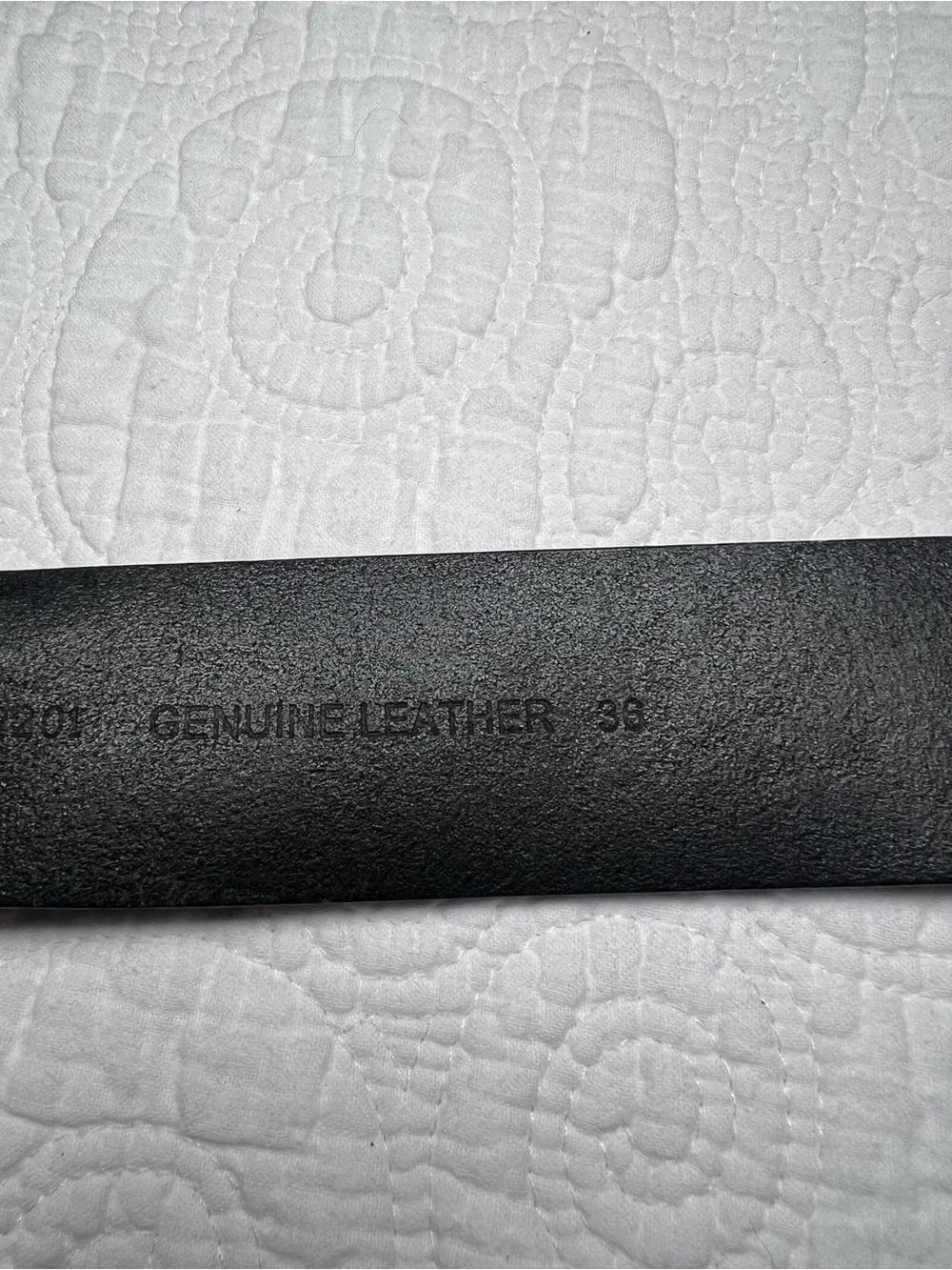 Carhartt Journeyman Black Genuine Leather Belt Size 36 Silver Buckle 1.5” 2201